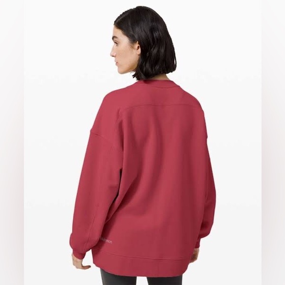 GUC Lululemon Perfectly Oversized Crew, Chianti, Size 4 - Picture 2 of 6